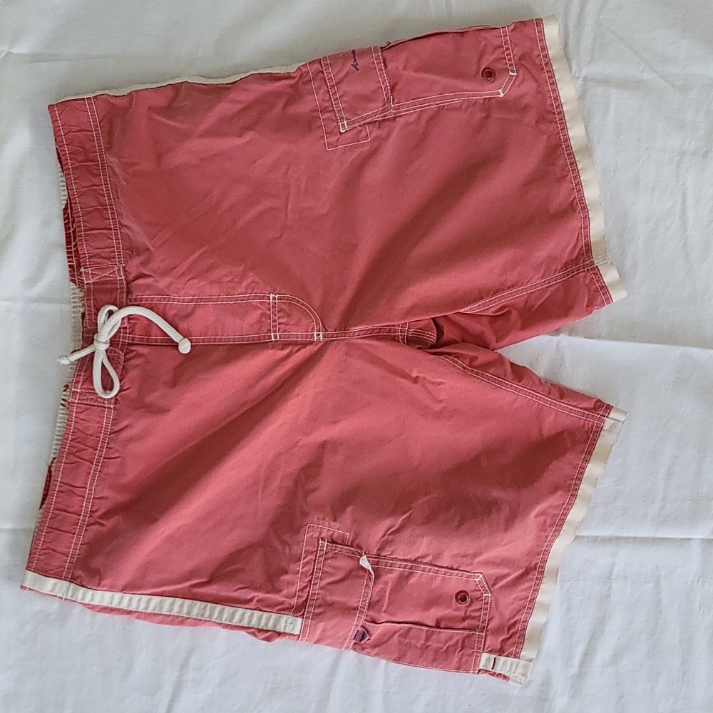 American Eagle swim trunks red large